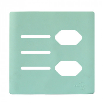 Placa p/ 3 Interruptores + 2 Tomada 4x4 - Novara Siciliano